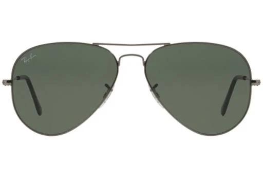 Ray-Ban Aviator Classic Sunglasses RB3025 W0879 - Polished Gunmetal Frame - Green Classic G-15 Lenses - 58mm