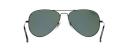 Ray-Ban Aviator Classic Sunglasses RB3025 W3361 - Black Frame - Polarized Green Classic G-15 Lenses - 58mm