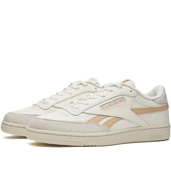 Reebok Men's Club C Revenge Sneakers in Chalk/Sahara/Vector Navy, Size UK 9.5 | END. Clothing