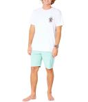 Rip Curl Men's Boardwalk Phase Nineteen Hybrid Walkshorts - Washed Aqua - Swimoutlet.com