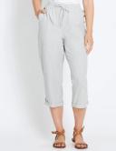 Rockmans Crop Linen Button Pants