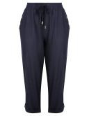 Rockmans Crop Linen Button Pants