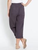 Rockmans Crop Linen Button Pants