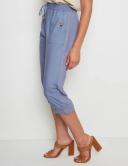Rockmans Crop Linen Pants - Womens - Soft Chambray AU Size 20 - AfterPay & zipPay Available