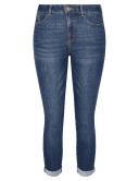Rockmans Full Length Stitch Detail Denim Jeans - Indigo - Womens Trousers - Size 16 - Ezibuy