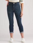 Rockmans Full Length Stitch Detail Denim Jeans - Womens - Dark Indigo Onl Size Medium - AfterPay & zipPay Available