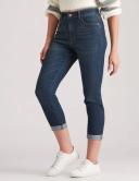 Rockmans Full Length Stitch Detail Denim Jeans - Womens - Dark Indigo Onl Size Medium - AfterPay & zipPay Available