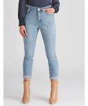 Rockmans Full Length Stitch Detail Denim Jeans - Womens - Light Wash Onl AU Size 20 - AfterPay & zipPay Available