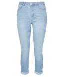 Rockmans Full Length Stitch Detail Denim Jeans - Womens - Light Wash Onl AU Size 20 - AfterPay & zipPay Available