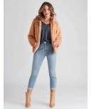 Rockmans Full Length Stitch Detail Denim Jeans - Womens - Light Wash Onl AU Size 20 - AfterPay & zipPay Available