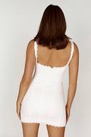 Rose Cotton Corset Mini Dress | White | MESHKI Mini Dresses | Size XS | in Multiple Sizes & Styles | AfterPay Available