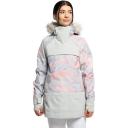 Roxy Womens Chloe Kim Overhead Insulated Snow Jacket - Gr Viol Marb | Snowboard Jackets
