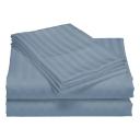 Royal Comfort 1200TC Sheet Set Damask Cotton Blend Ultra Soft Sateen Bedding - Queen - Blue Fog