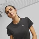 Run Favourite Heather Running T-Shirt Women in Black Heather, Size Medium, Polyester by Puma