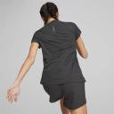 Run Favourite Heather Running T-Shirt Women in Black Heather, Size Medium, Polyester by Puma