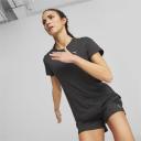 Run Favourite Heather Running T-Shirt Women in Black Heather, Size Small, Polyester by Puma