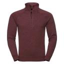 Russell Mens Authentic Quarter Zip Sweatshirt Black S