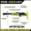Ryobi - One+ HP 18V Brushless Cordless 3/8 in. Extended Reach Ratchet (Tool Only) - PBLRC25B