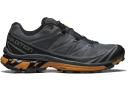 Salomon Men's XT-6 GORE-TEX Utility Sneakers in Black/Ebony/Marmalade, Size UK 3.5 | END. Clothing