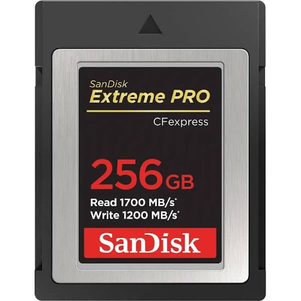 SanDisk 256GB Extreme Pro CFexpress Type B 1700M/sSandisk 256GB Extreme Pro CFexpress Type B 1700M/s