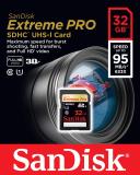 SanDisk Memory Card SDHC Extreme Pro 32 GB 95 MB/s UHS-I