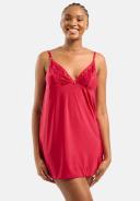Sans Complexe Precieuse Plus Size Short Chemise Nightie in Persian Red - XL - AfterPay & zipPay Available