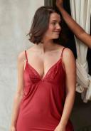Sans Complexe Precieuse Plus Size Short Chemise Nightie in Persian Red - XL - AfterPay & zipPay Available