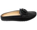 Savelli Paula Womens Brazilian Leather Closed Toe Open Back Mules - Black - 8 AUS or 39 EUR