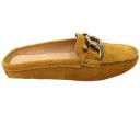 Savelli Paula Womens Brazilian Leather Closed Toe Open Back Mules Yellow 10 AUS or 41 EUR