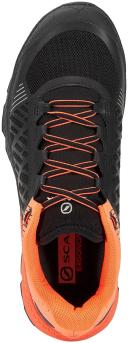 Scarpa Spin Ultra GTX orange-black, Mens GORE-TEX Trail Running & Running Shoes, Size US 12.5 - Color Orange Fluo - Black