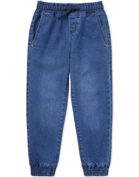 Seed Heritage Core Denim Jogger in Mid Wash Blue 5