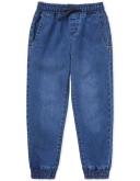 Seed Heritage Core Denim Jogger in Mid Wash Blue 8