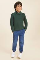 Seed Heritage Core Denim Jogger in Mid Wash Blue 8