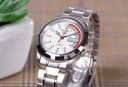 Seiko 5 Classic Men's Size White Dial Stainless Steel Strap Watch SNKK25K1