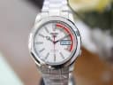 Seiko 5 Classic Men's Size White Dial Stainless Steel Strap Watch SNKK25K1