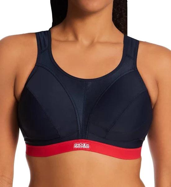 Shock Absorber Active D+ Classic Support Sports Bra in Navy/Red - 18DD - AfterPay & zipPay Available