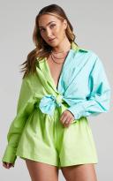 Showpo | Terah High Waisted Short in Lime - 8 (S) | European Summer Outfit