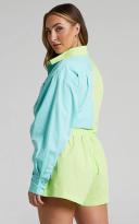 Showpo | Terah High Waisted Short in Lime - 8 (S) | European Summer Outfit