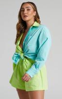 Showpo | Terah High Waisted Short in Lime - 8 (S) | European Summer Outfit