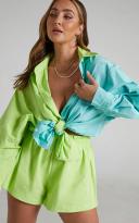 Showpo | Terah High Waisted Short in Lime - 8 (S) | European Summer Outfit