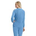 Skechers by Barco Stability Women's 2-Pocket Stretch Warm-Up Scrub Jacket in Moonstruck | Size XS Polyester/recyc Polyester/spandex