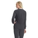 Skechers by Barco Stability Women's 2-Pocket Stretch Warm-Up Scrub Jacket in Moonstruck | Size XS Polyester/recyc Polyester/spandex