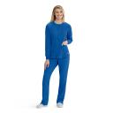 Skechers by Barco Stability Women's 2-Pocket Stretch Warm-Up Scrub Jacket in Moonstruck | Size XS Polyester/recyc Polyester/spandex