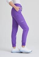 Skechers by Barco Women's 4-Pocket Stretch Cargo Jogger Scrub Pants in Royal Lilac | Size XS Polyester/recyc Polyester/spandex