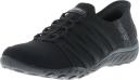 Skechers Slip-Ins: Breathe-Easy - Roll-With-Me Black/Black Size 8 Female US | AfterPay Available