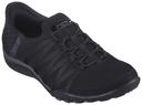 Skechers Slip-Ins: Breathe-Easy - Roll-With-Me Black/Black Size 8 Female US | AfterPay Available