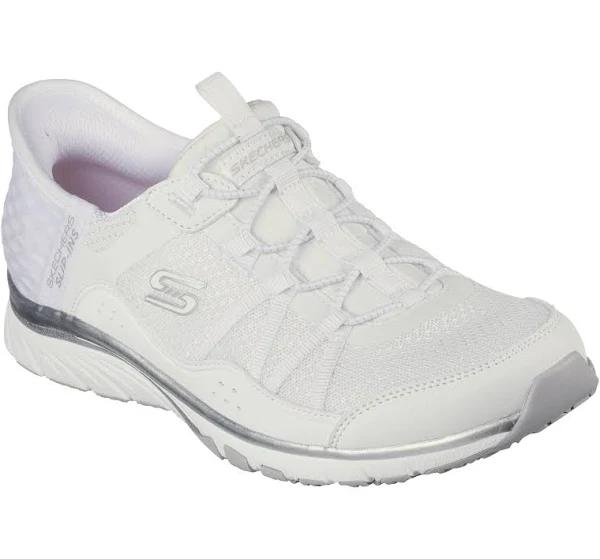 Skechers Slip-Ins: Gratis Sport - Awe Inspiring White/Silver Size 10 Female US | AfterPay Available