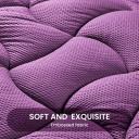 Sleep Zone King Size Cooling Mattress Pad, Premium Zoned Quilted Fitted Mattress Topper, Elastic Mattress Protector Cover, Machine Wash Durable,