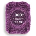 Sleep Zone King Size Cooling Mattress Pad, Premium Zoned Quilted Fitted Mattress Topper, Elastic Mattress Protector Cover, Machine Wash Durable,