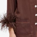 Sleeper - Women's Brown Pyjamas - Party Pajama With Double Feathers - Size M at The Iconic